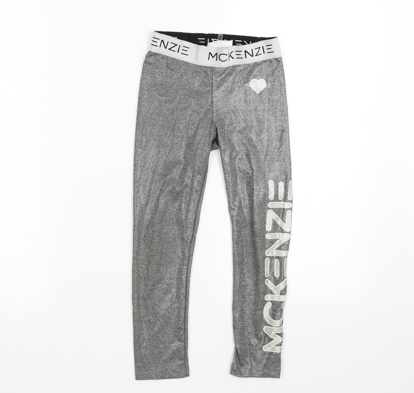 McKenzie Girls Silver   Jegging Trousers Size 5-6 Years