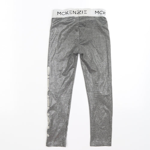 McKenzie Girls Silver   Jegging Trousers Size 5-6 Years