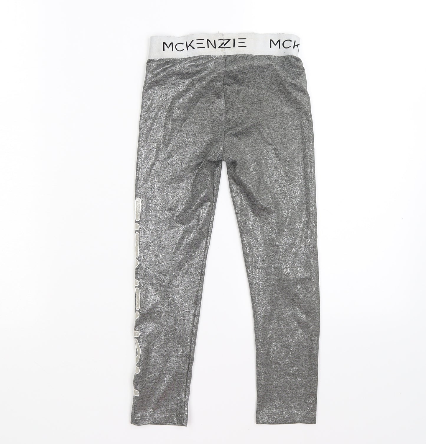 McKenzie Girls Silver   Jegging Trousers Size 5-6 Years