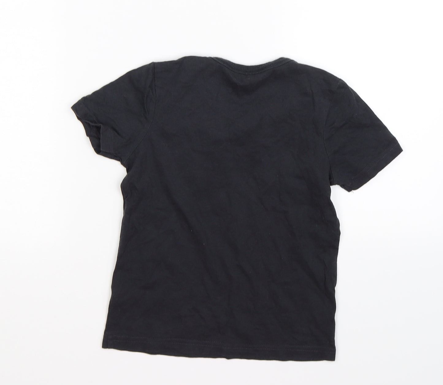 George Boys Black   Basic T-Shirt Size 4-5 Years  - tried to be good