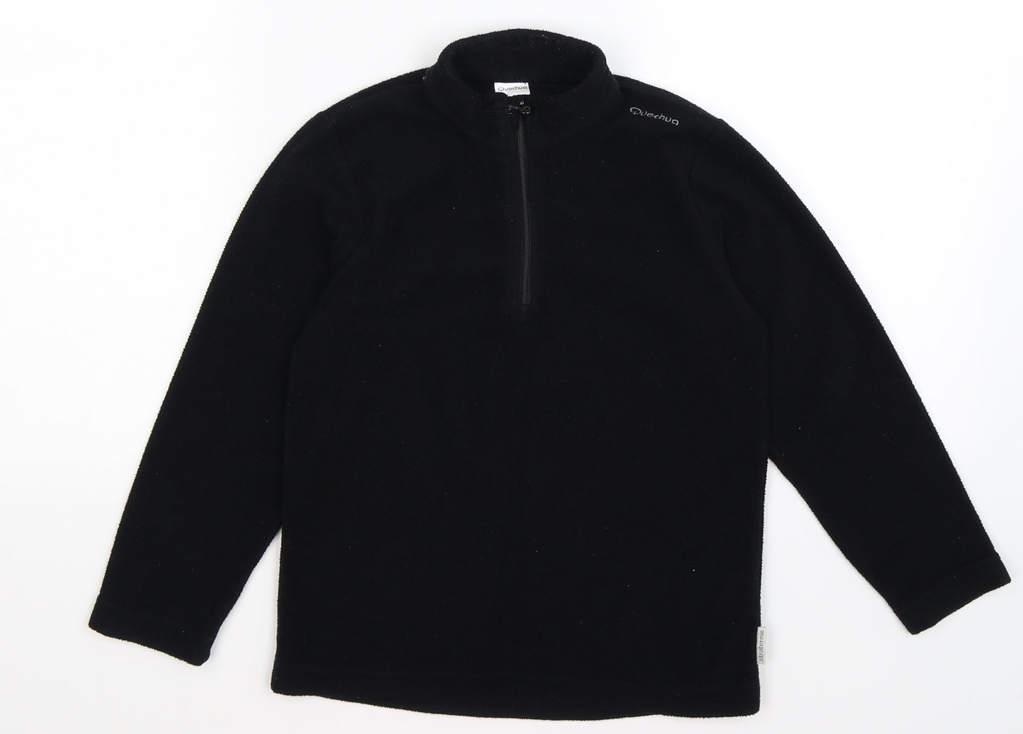 Quechua Boys Black  Fleece Pullover Jumper Size 8 Years