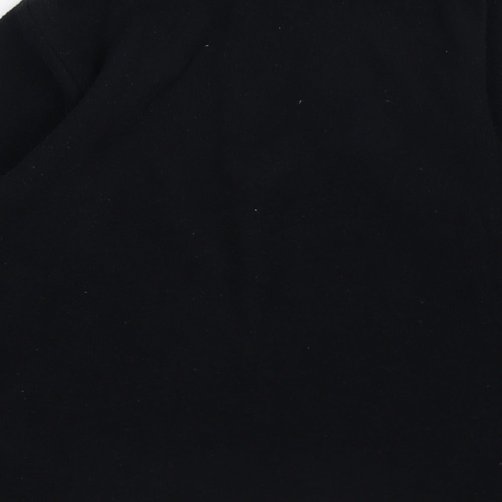 Quechua Boys Black  Fleece Pullover Jumper Size 8 Years