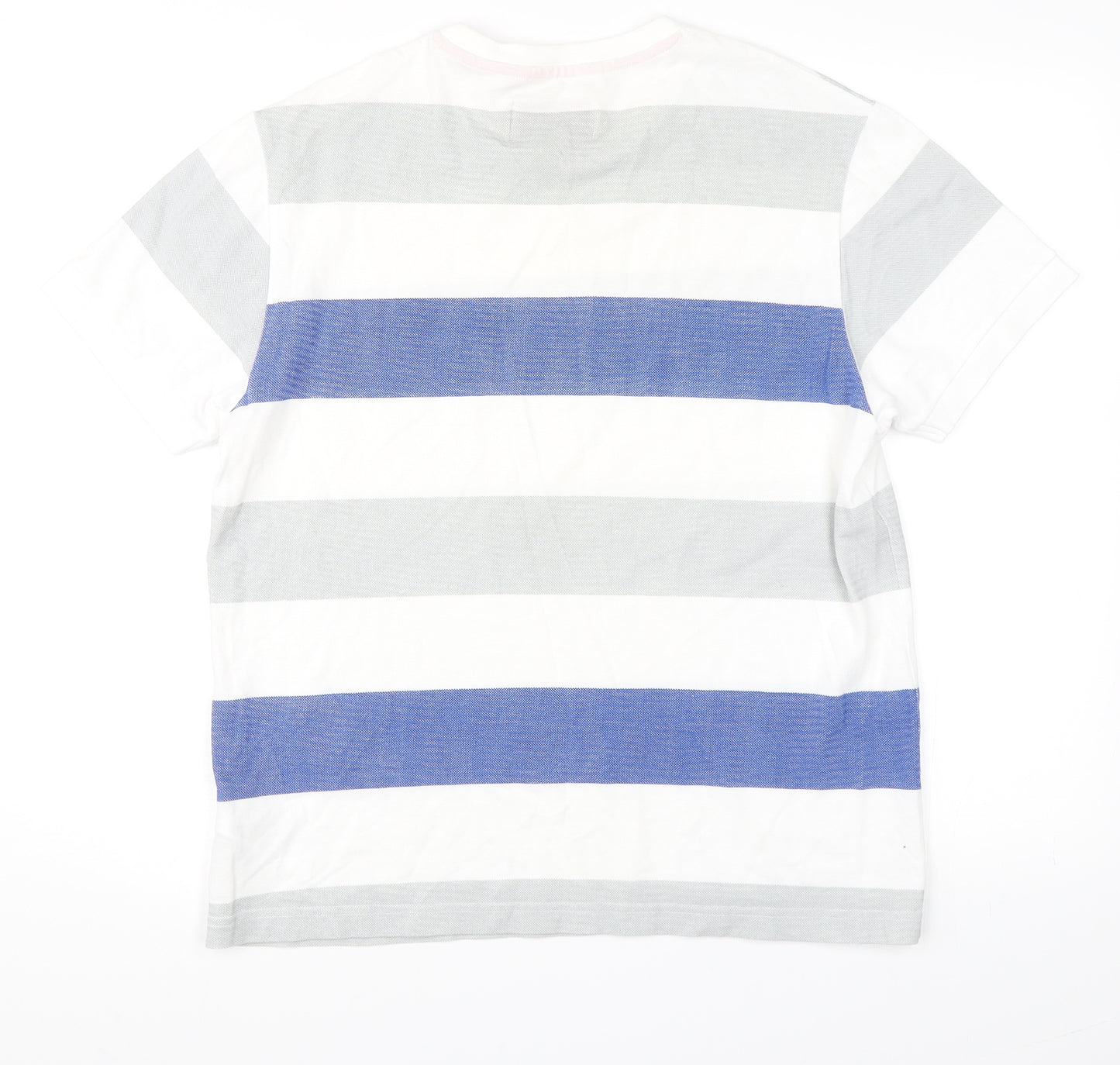 Penguin Mens Blue Striped   T-Shirt Size M