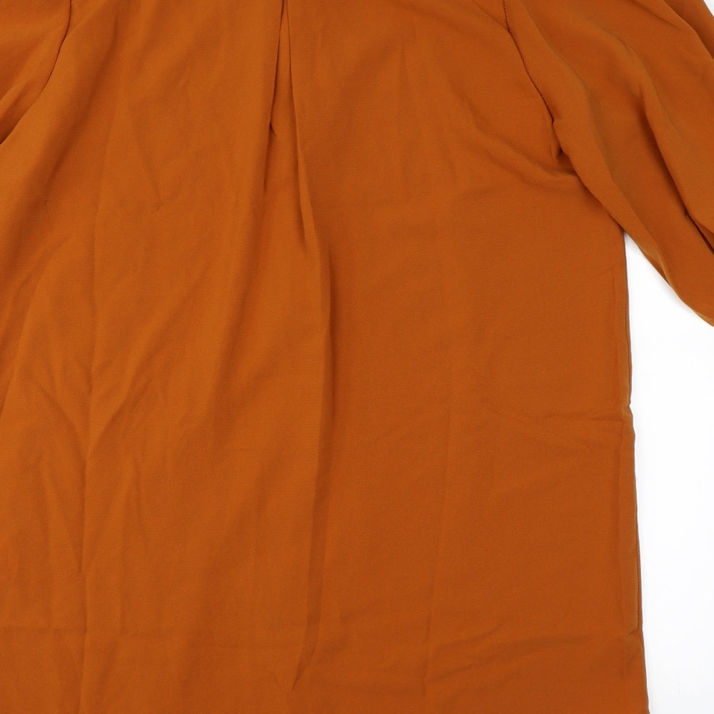 Boohoo Womens Orange   Shirt Dress  Size 16