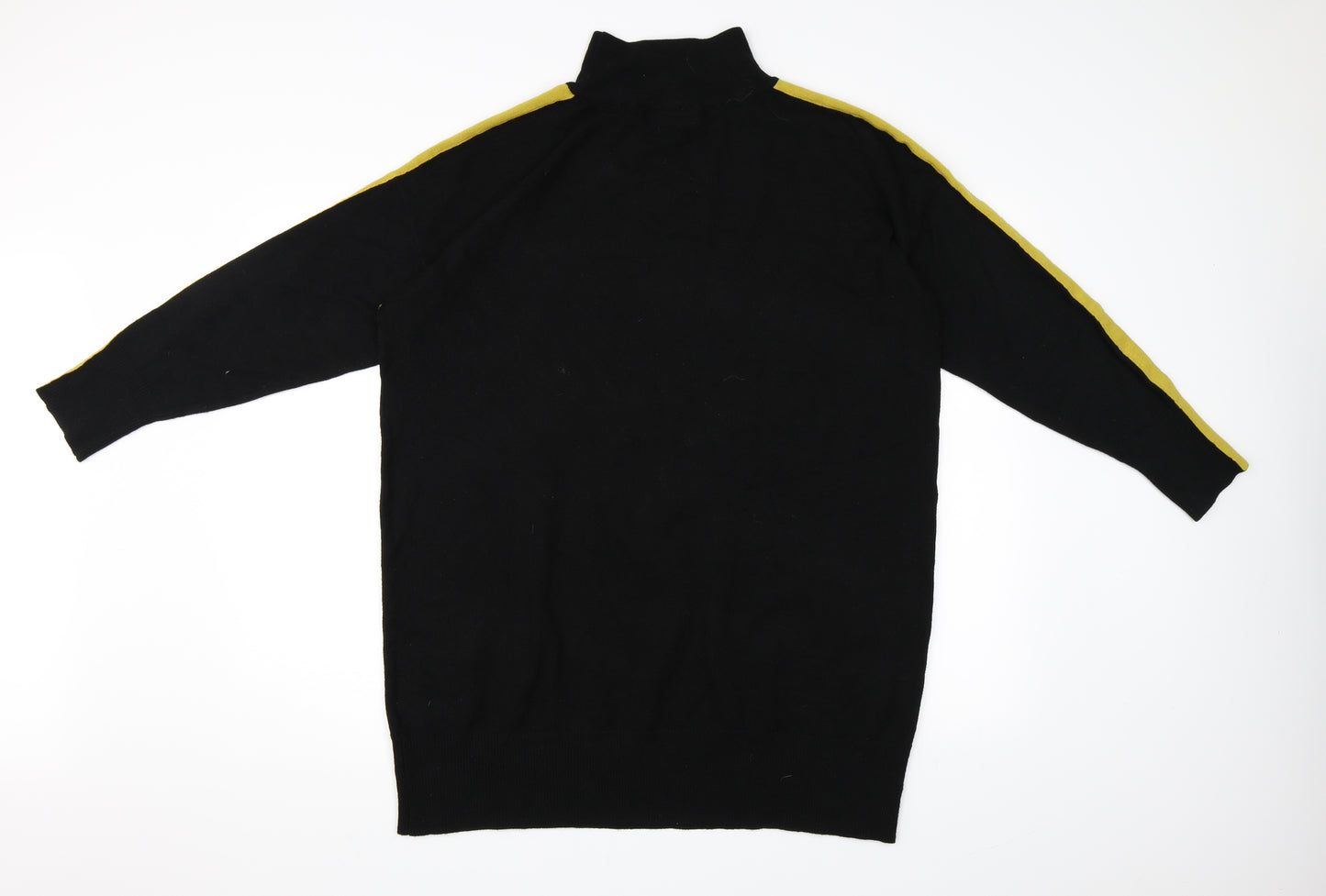 Wallis Womens Black Striped  Pullover Jumper Size L