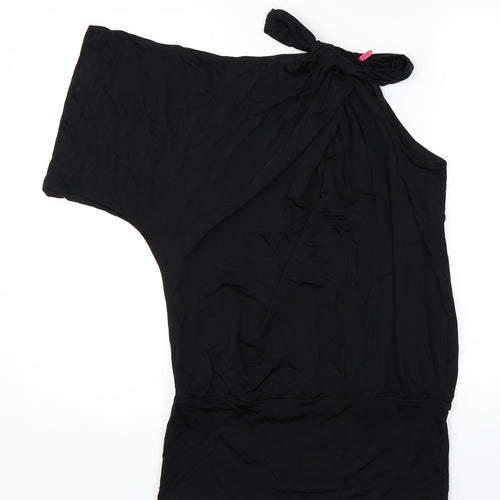 Preworn Womens Black   Basic Blouse Size 8