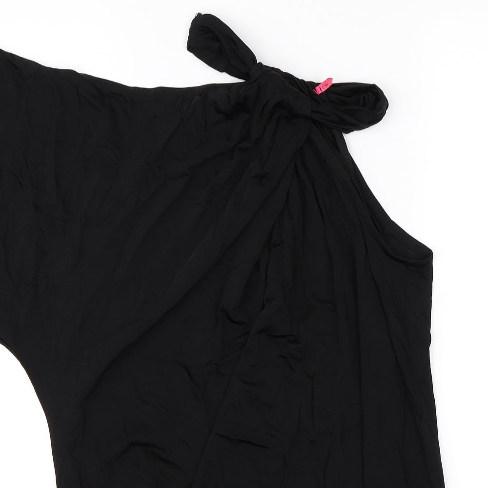 Preworn Womens Black   Basic Blouse Size 8