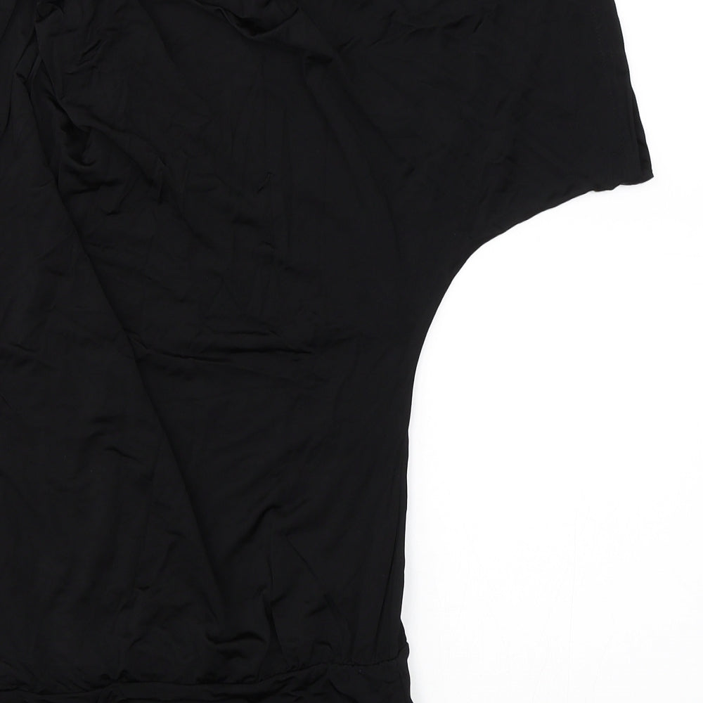 Preworn Womens Black   Basic Blouse Size 8