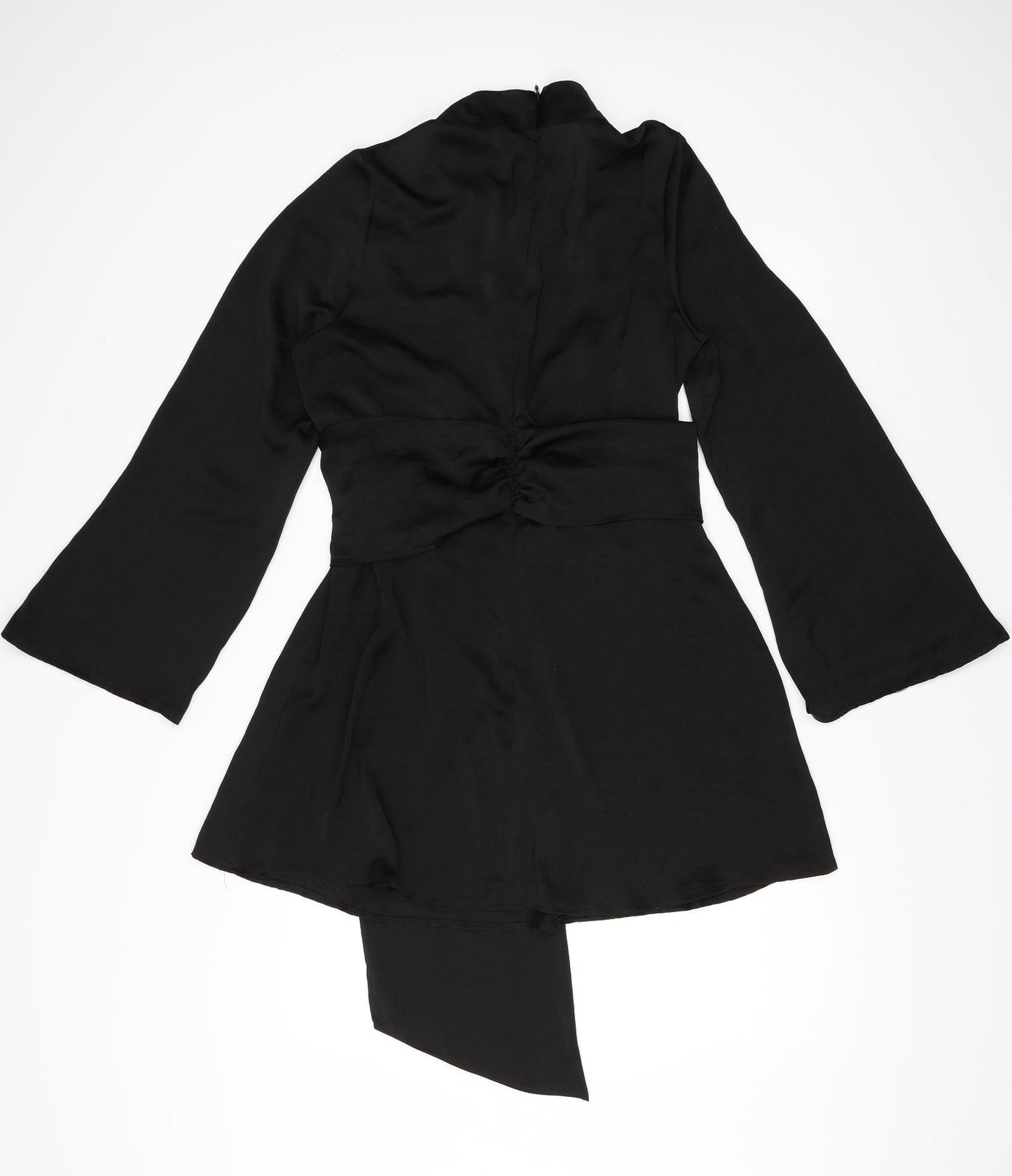 PRETTYLITTLETHING Womens Black   Wrap Dress  Size 14