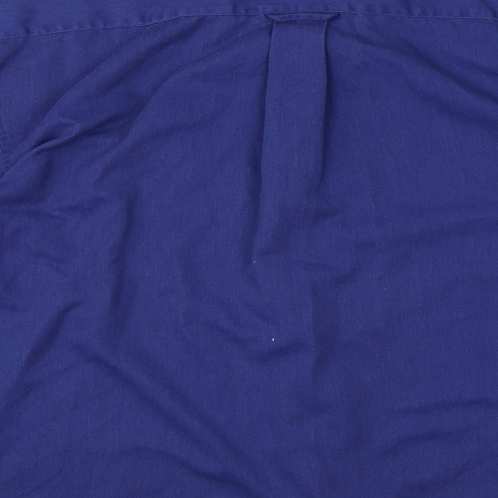 Zantos Mens Blue    Button-Up Size L