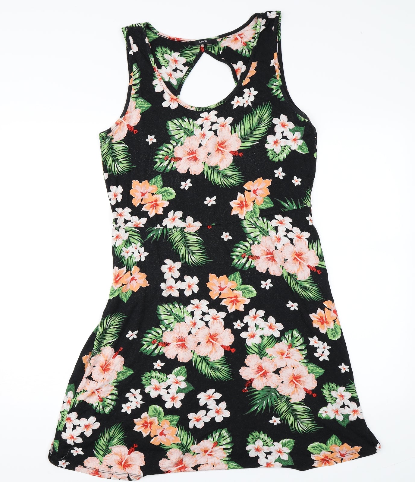 George Womens Multicoloured Floral  Skater Dress  Size 14