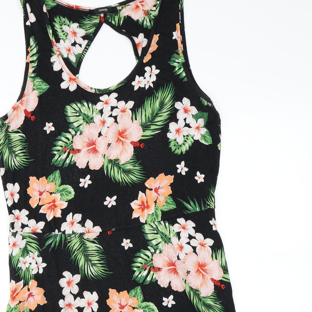 George Womens Multicoloured Floral  Skater Dress  Size 14