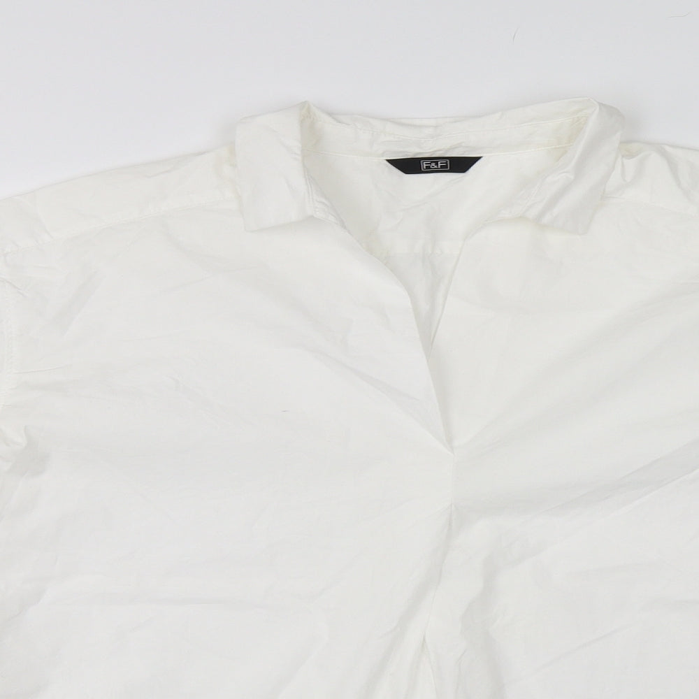 F&F Womens White   Basic Blouse Size 16