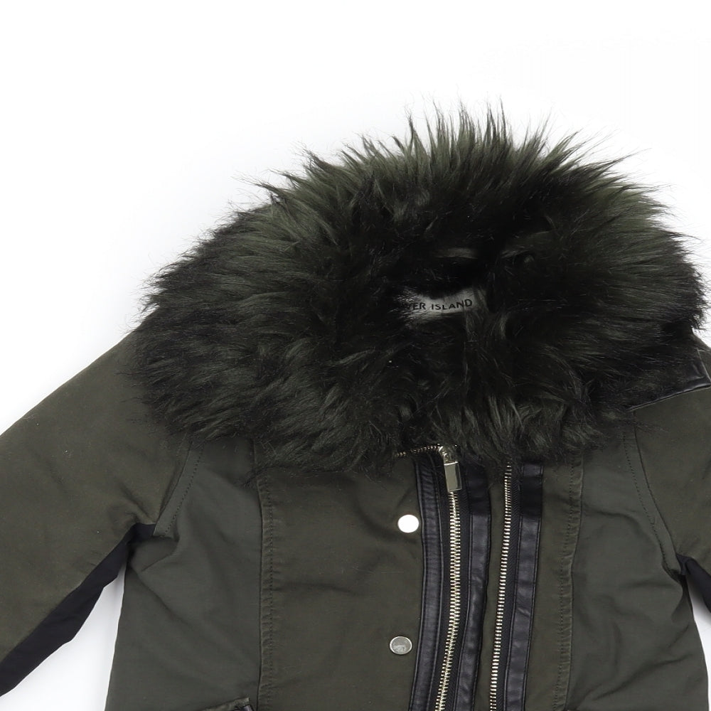 River Island Girls Green   Gilet Jacket Size 3 Years