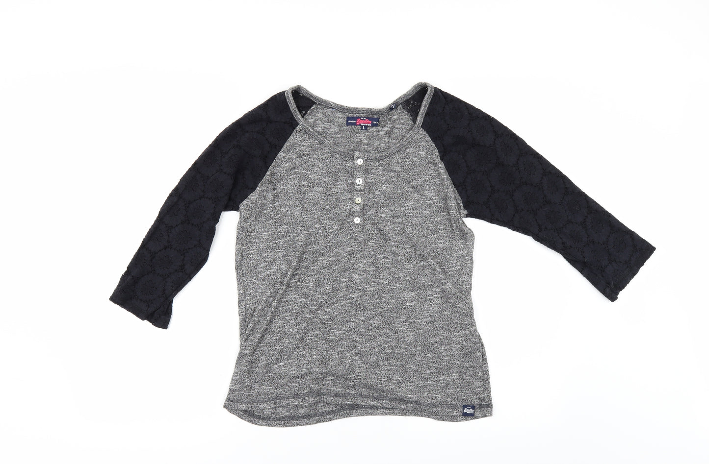 Superdry Womens Grey   Basic T-Shirt Size L