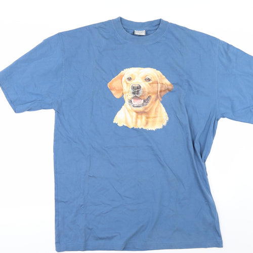 modren casuals Mens Blue    T-Shirt Size XL