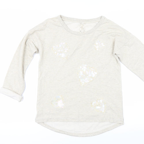 NEXT Girls Beige   Pullover Sweatshirt Size 12 Years