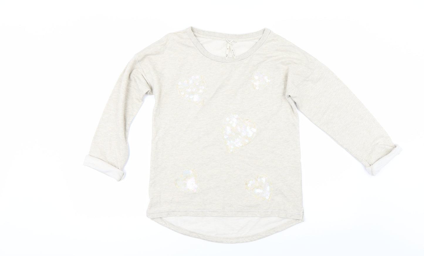 NEXT Girls Beige   Pullover Sweatshirt Size 12 Years