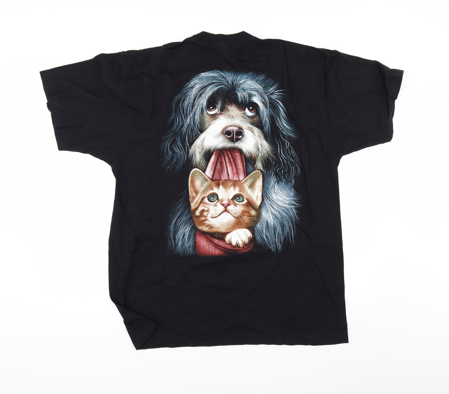 rock angel Mens Black    T-Shirt Size XL