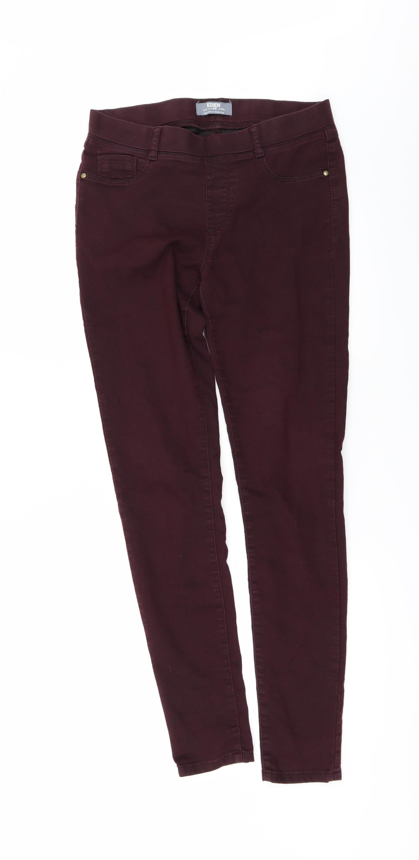 Dorothy Perkins Womens Red  Denim Jegging Jeans Size 10 L31 in