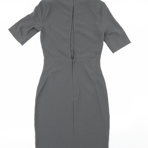 H&M Womens Grey   Pencil Dress  Size 6