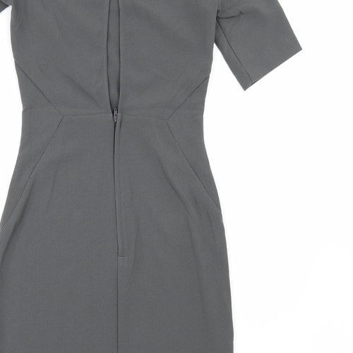 H&M Womens Grey   Pencil Dress  Size 6