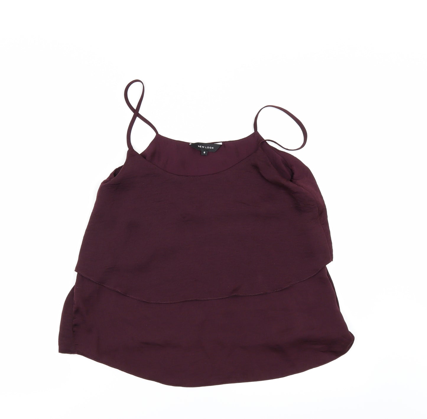 New Look Womens Red   Camisole Blouse Size 8
