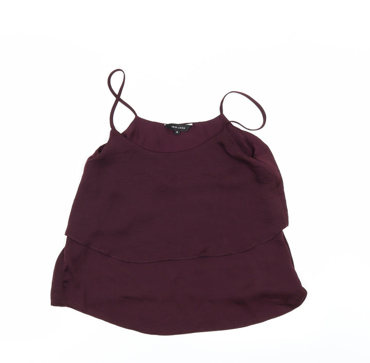 New Look Womens Red   Camisole Blouse Size 8