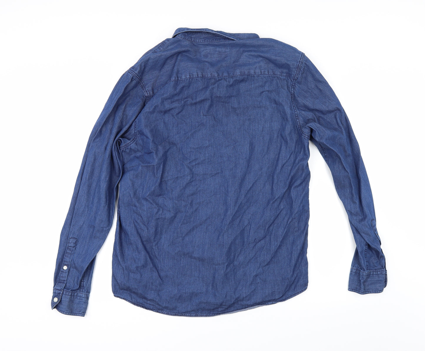 Cedar Wood State Mens Blue    Button-Up Size L