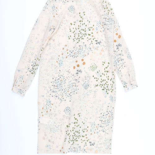 Vera Moda Womens Beige Floral  Basic Button-Up Size XS