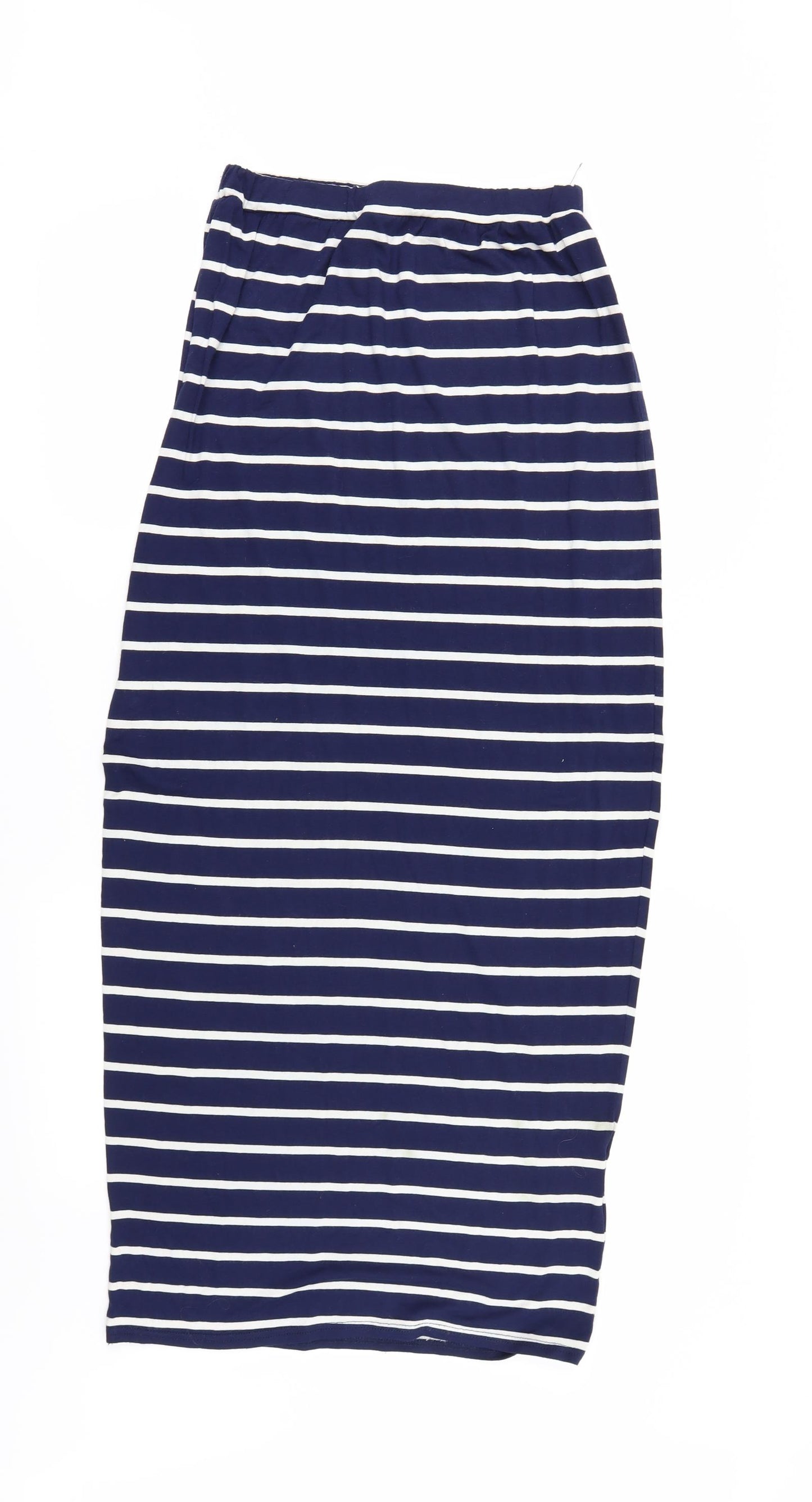 Jane Norman Womens Blue Striped  Maxi Skirt Size 8
