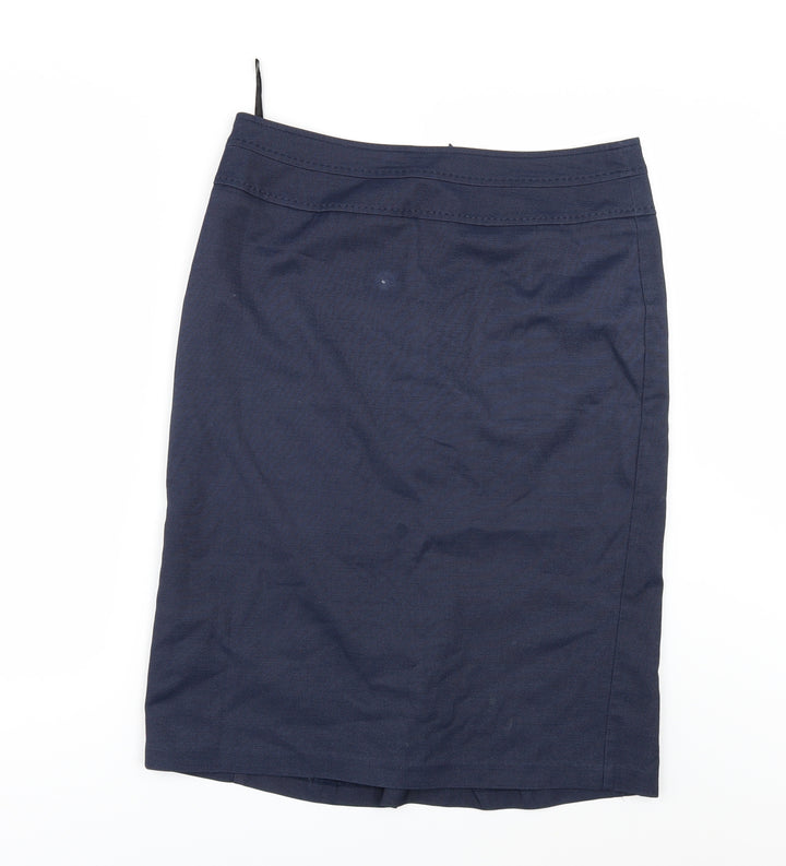 Papaya Womens Blue Straight & Pencil Skirt Size 14