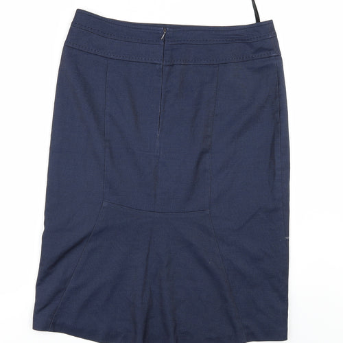 Papaya Womens Blue   Straight & Pencil Skirt Size 14
