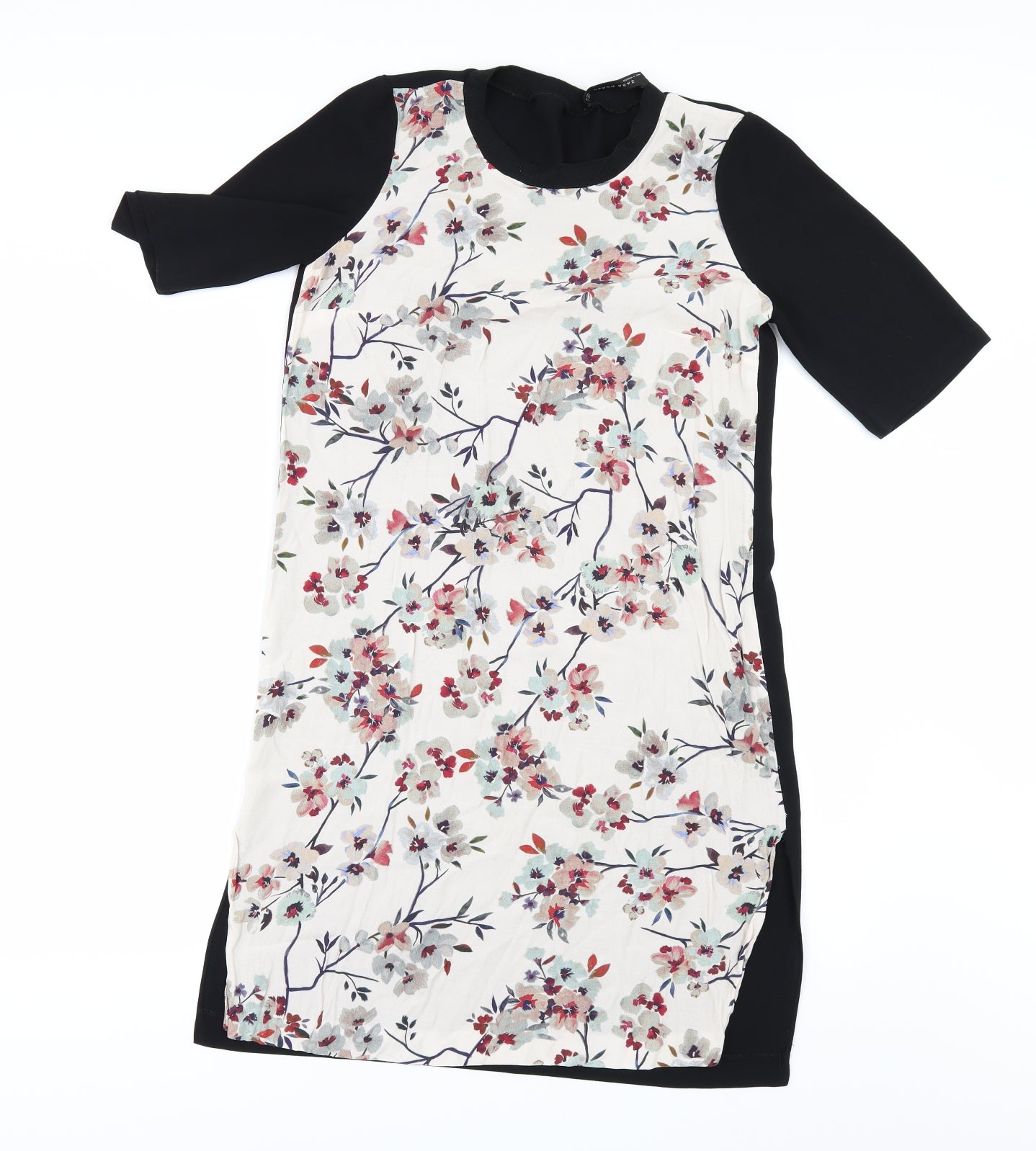 Zara Womens Black Floral  Mini  Size XS