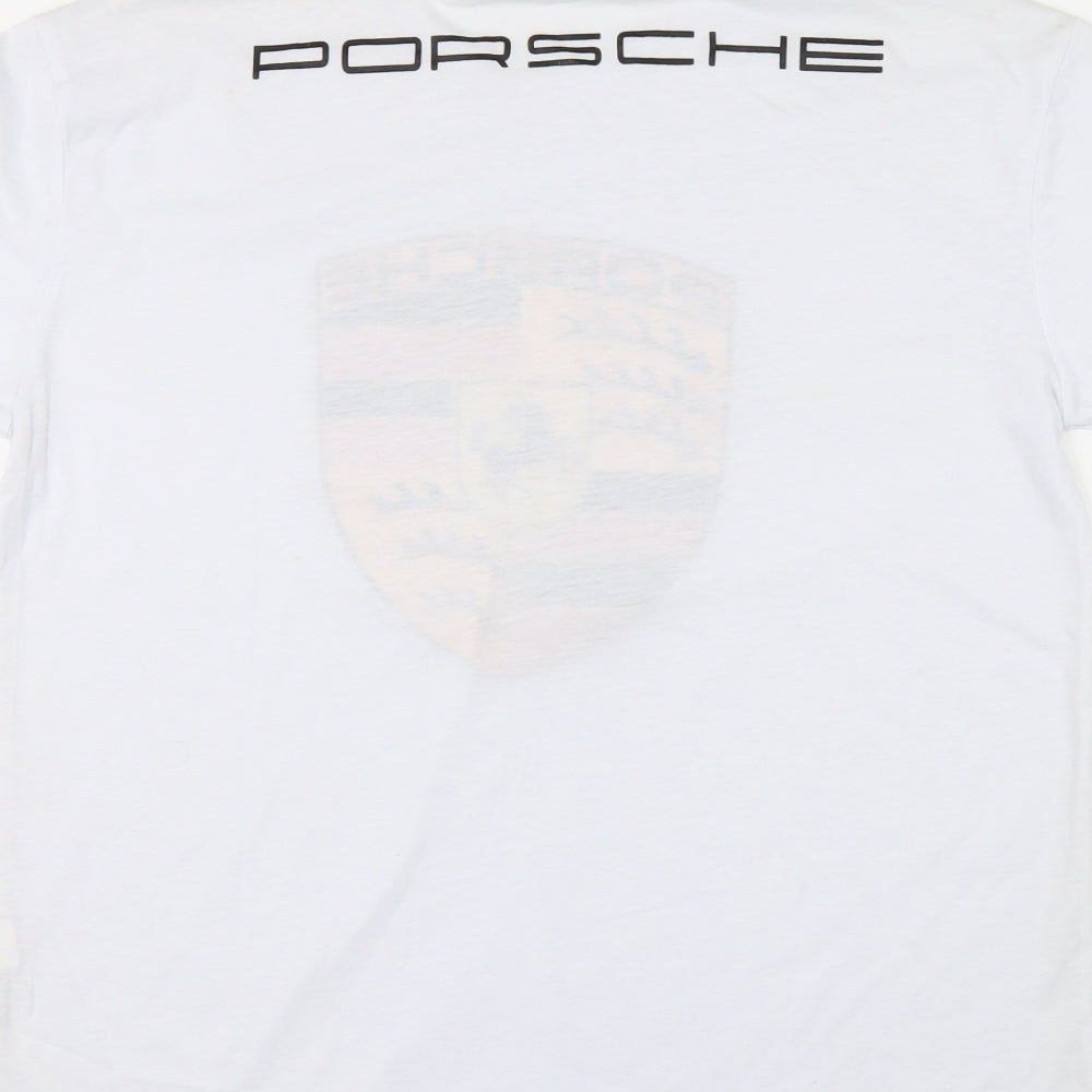 Porcher Mens White    T-Shirt Size 2XL