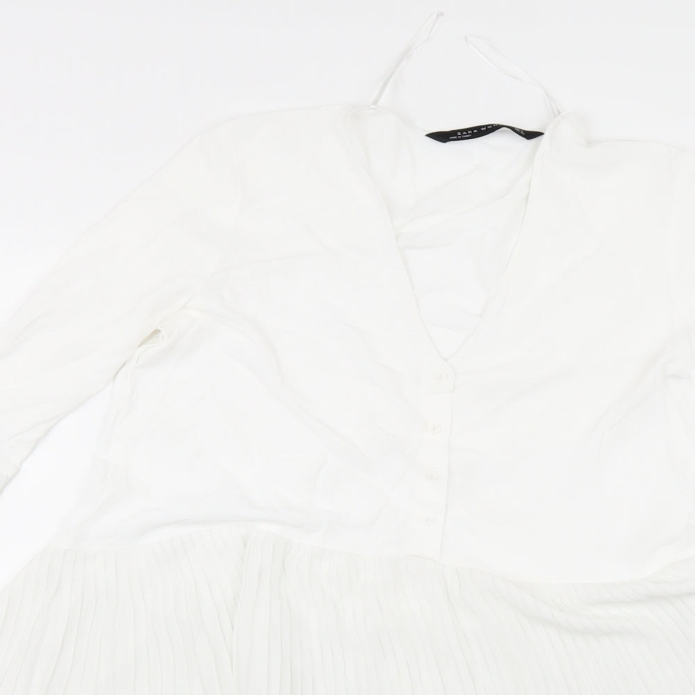Zara Womens White   Basic Blouse Size S