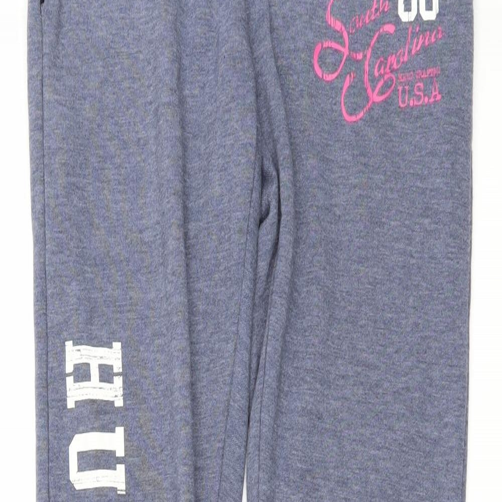 New Look Womens Blue   Jogger Trousers Size 8 L32 in