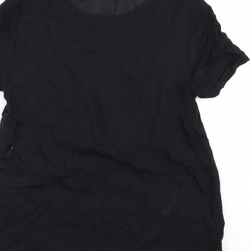 H&M Womens Black   Basic Blouse Size 8
