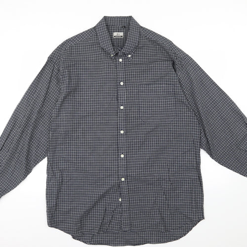 Peter Werth Mens Blue Striped   Button-Up Size L