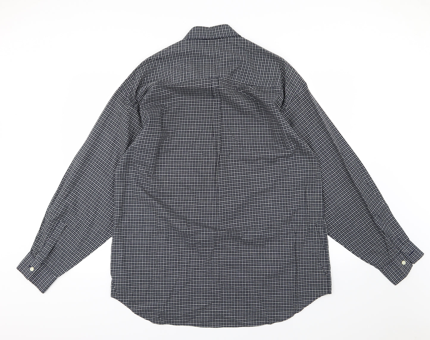 Peter Werth Mens Blue Striped   Button-Up Size L