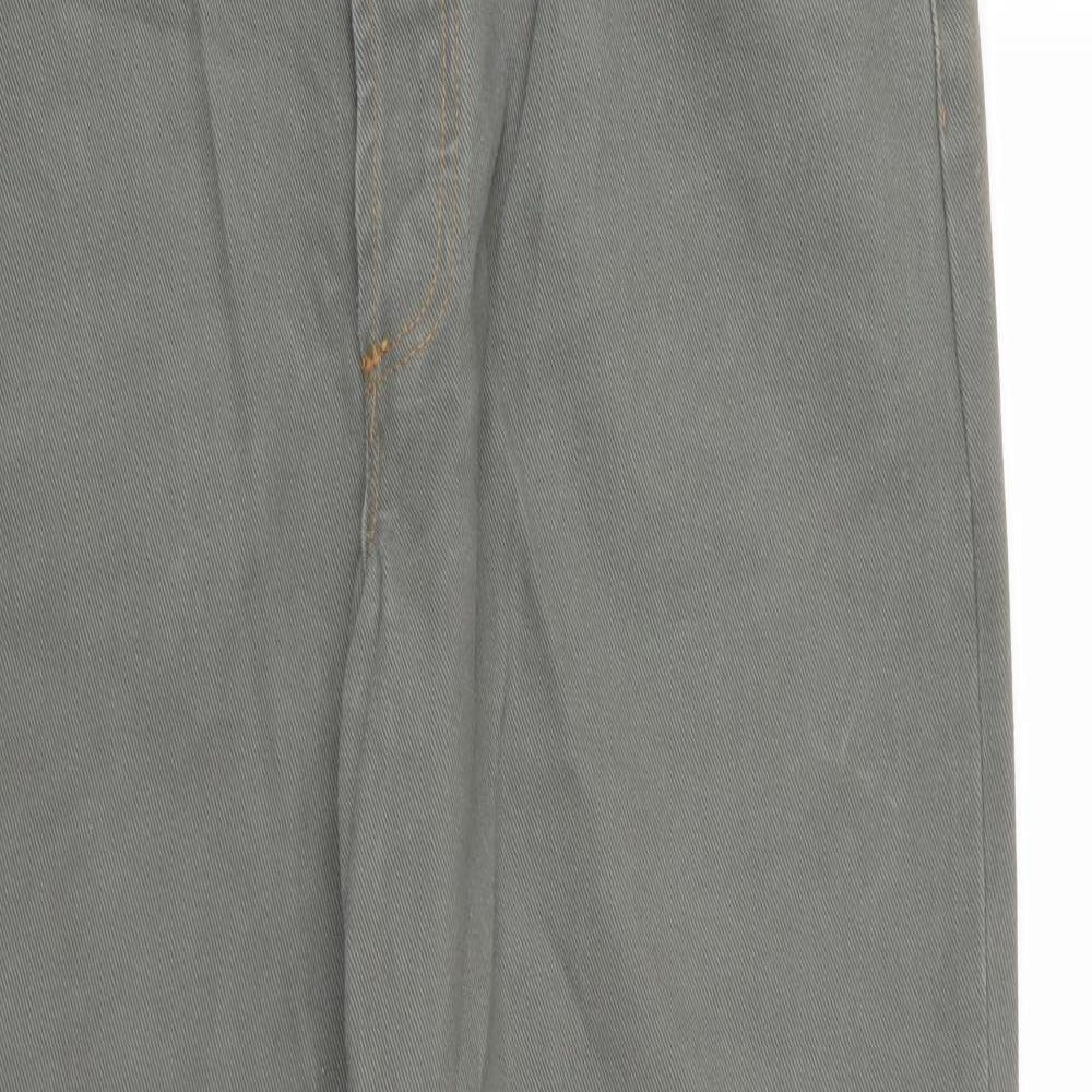 NEXT Mens Green  Denim Straight Jeans Size 34 L33 in