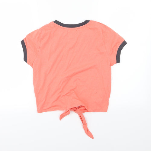 Brave Soul Womens Pink  Jersey Basic T-Shirt Size 10