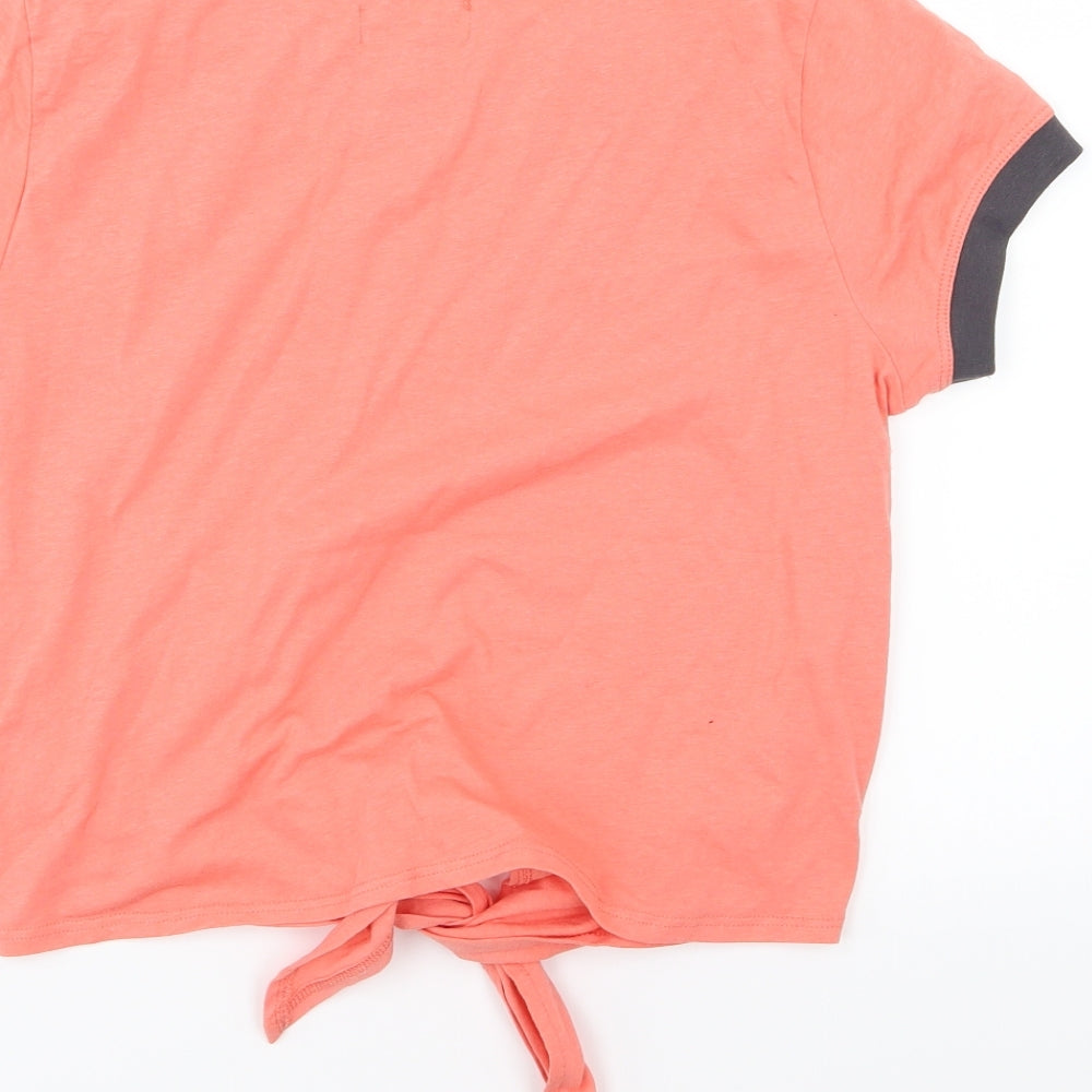 Brave Soul Womens Pink  Jersey Basic T-Shirt Size 10