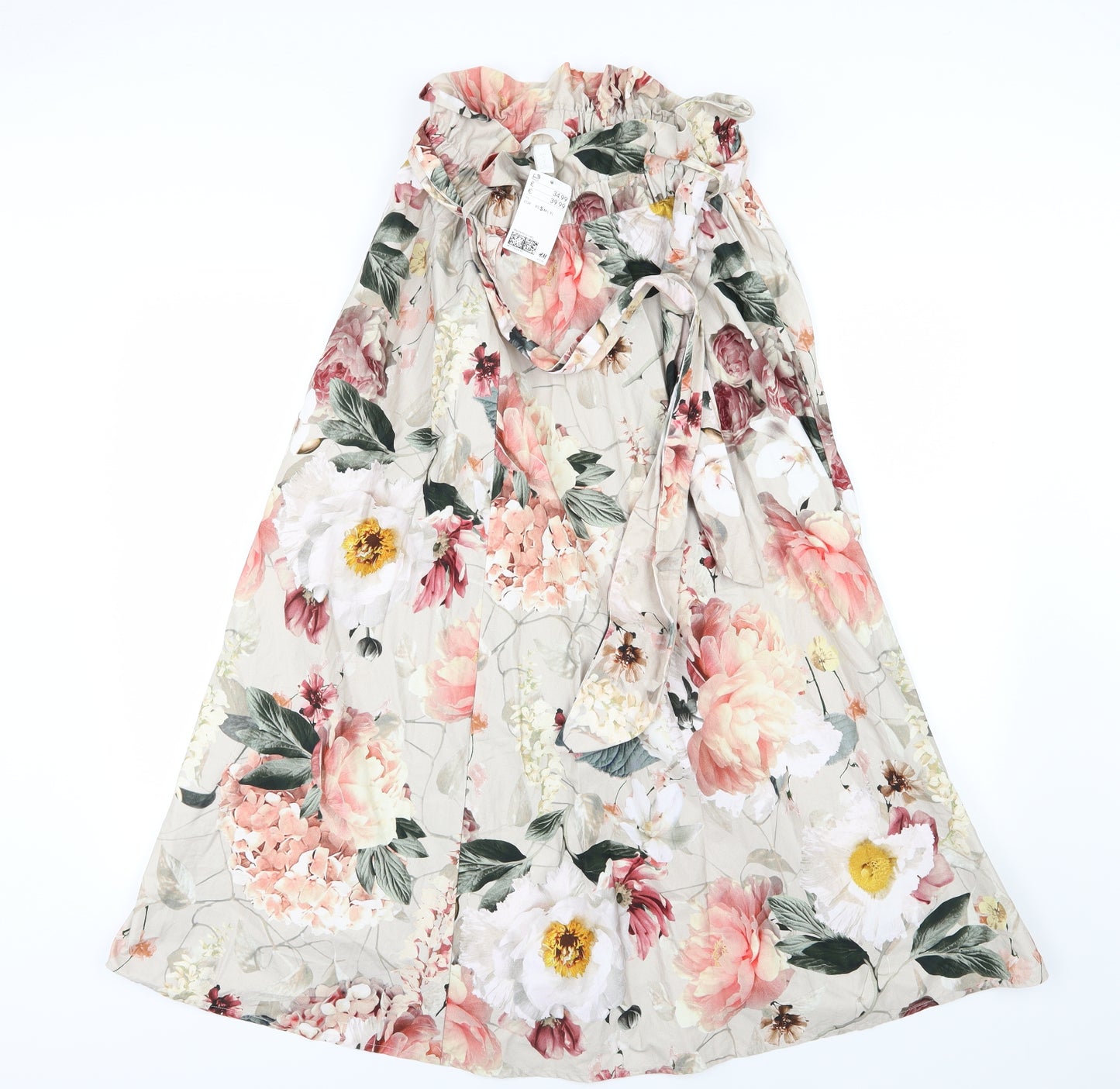 H&M Womens Multicoloured Floral  A-Line Skirt Size S