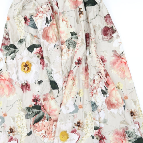 H&M Womens Multicoloured Floral  A-Line Skirt Size S
