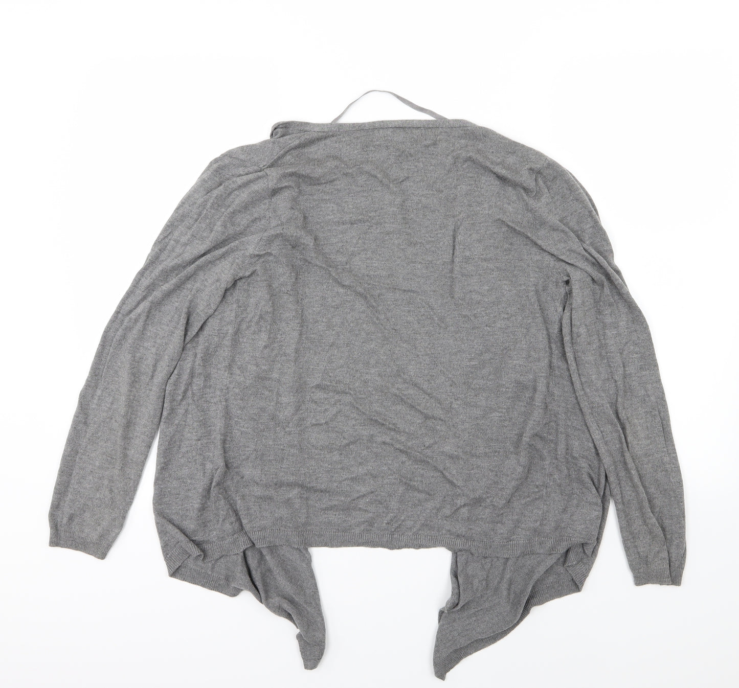 Primark Womens Grey  Knit Cardigan Jumper Size M