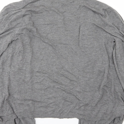 Primark Womens Grey  Knit Cardigan Jumper Size M