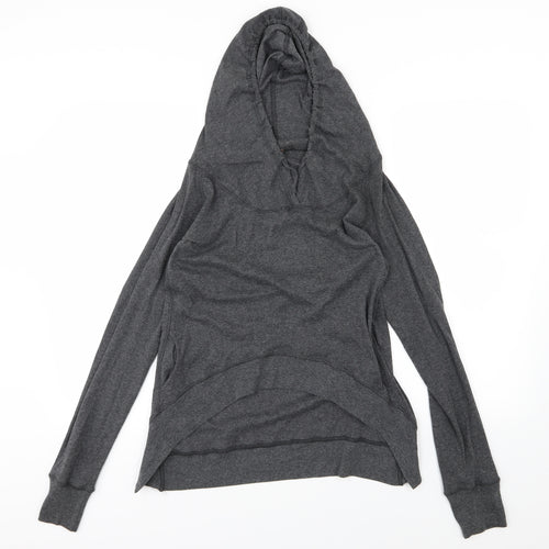 Preworn Womens Grey  Jersey Pullover Hoodie Size M