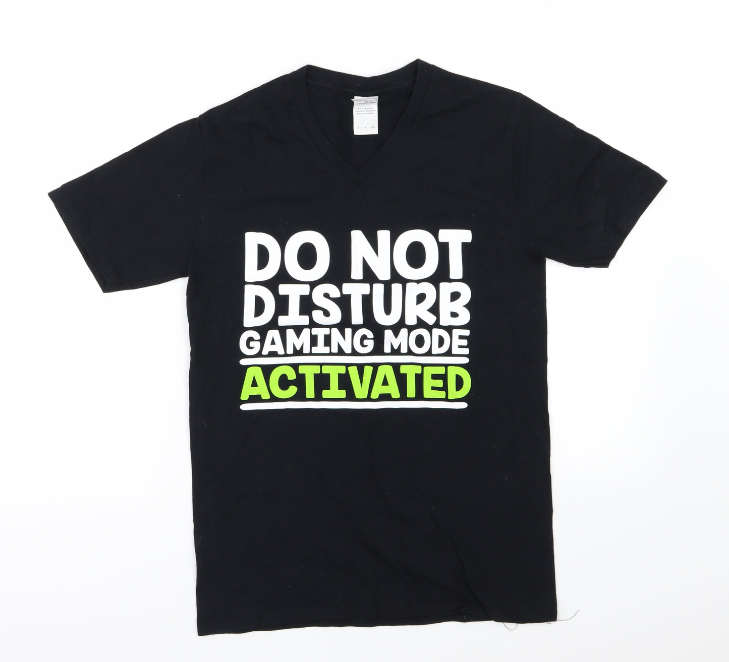 Gildan Mens Black  Jersey  T-Shirt Size S  - Gaming