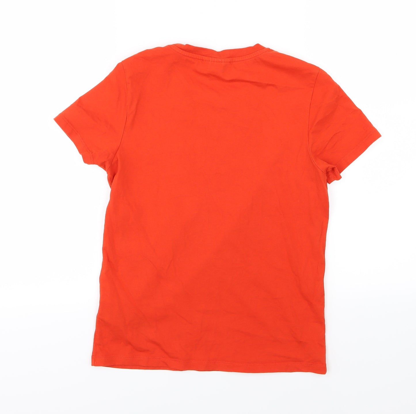 Topshop Womens Red  Jersey Basic T-Shirt Size 8  - Wild Child